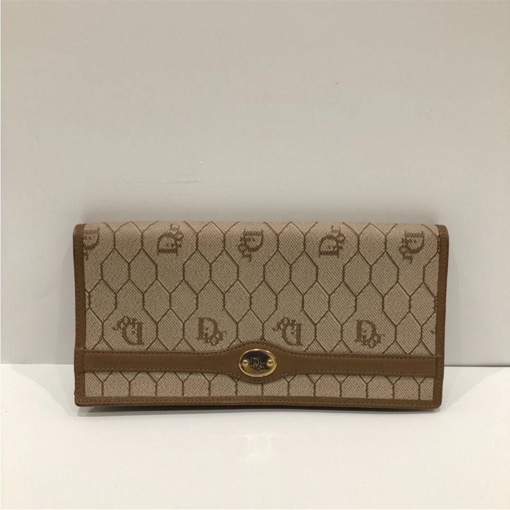 Christian Dior Long Honeycomb Wallet (Great Vintage Quality)